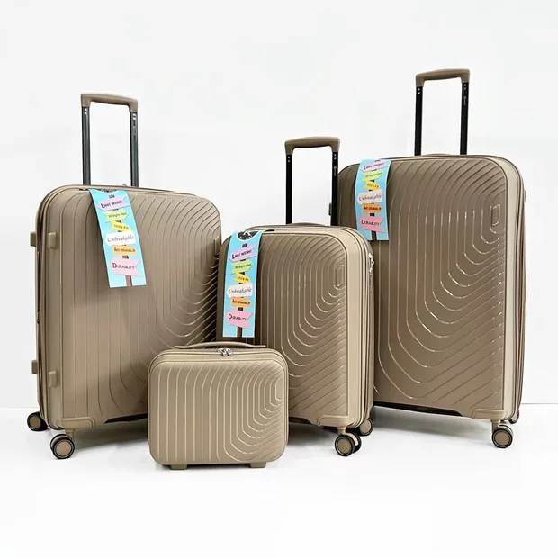 4-Piece PP Hardshell Luggage Set with TSA Lock — view 1 (PP-37)