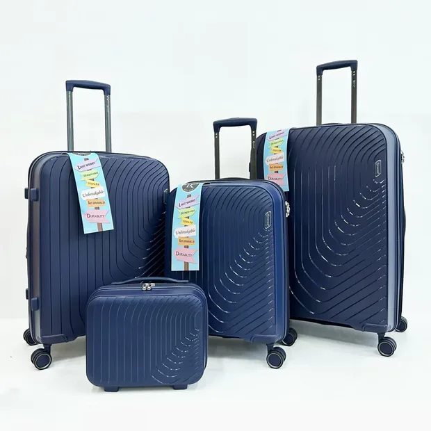 4-Piece PP Hardshell Luggage Set with TSA Lock — view 2 (PP-37)