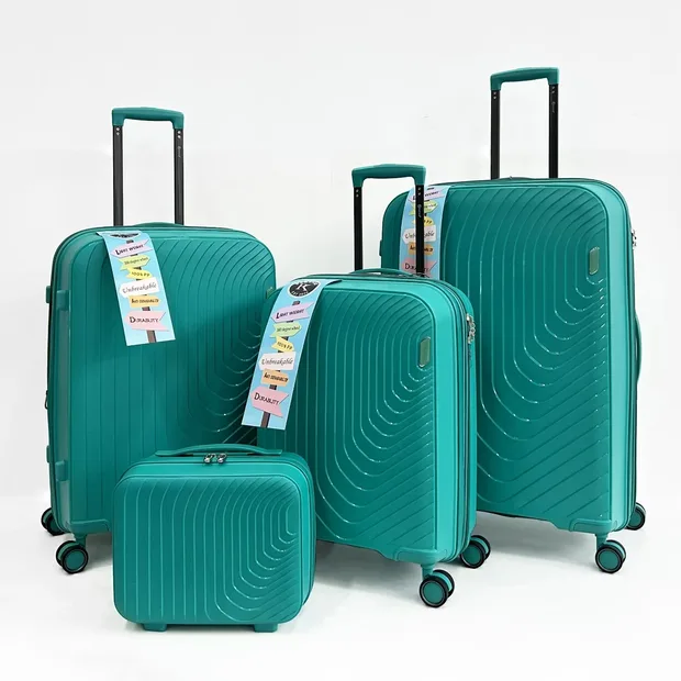 4-Piece PP Hardshell Luggage Set with TSA Lock — view 4 (PP-37)