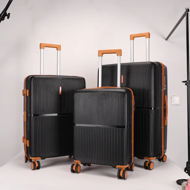Aluminium-Frame PP Luggage Set with TSA Lock — view 1 (SZHPP070)