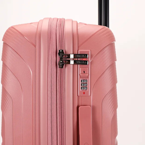 Horizontal-Rib PP Luggage Set with TSA Lock — view 5 (TSXPP0813)