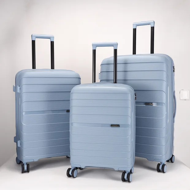 Horizontal-Rib PP Luggage Set with TSA Lock — view 3 (TSXPP0813)