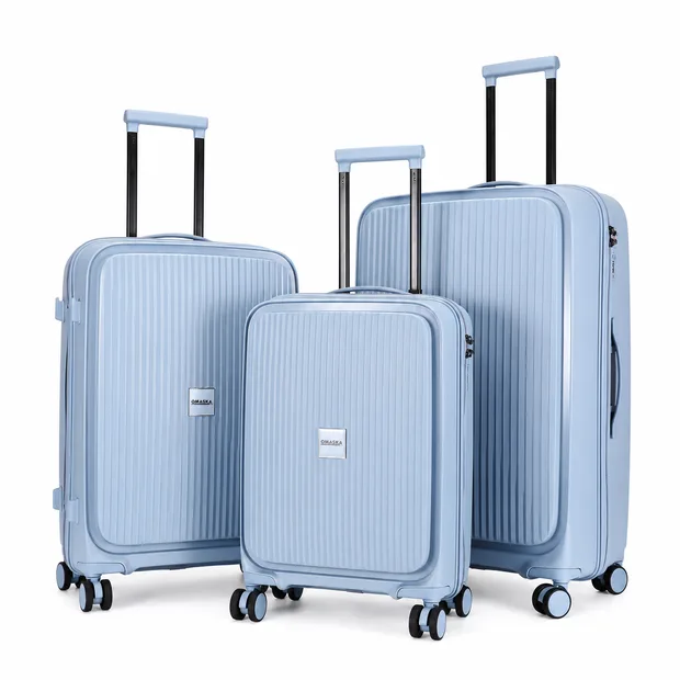 PP Trolley Luggage with Front Pocket, TSA Lock — view 2 (TSXPP0817)