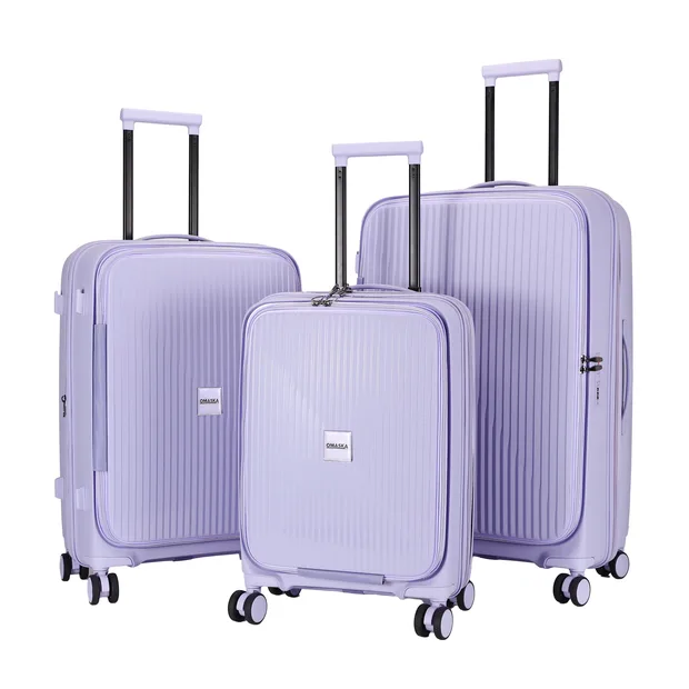 Front-Opening PP Luggage Set with TSA Lock — view 1 (TSXPP0817-FO)