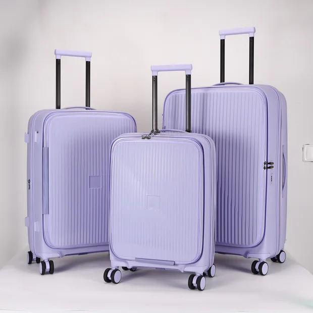 Front-Opening PP Luggage Set with TSA Lock — view 2 (TSXPP0817-FO)