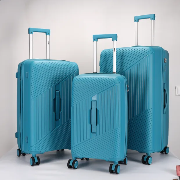 Diagonal-Groove PP Luggage Set with TSA Lock — view 1 (XLPPA031)