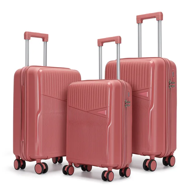 3-Piece Wave PP Luggage Set with TSA Lock — view 1 (XYPP03)